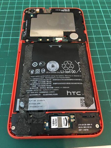 HTC 816電池膨脹(947手機維修聯盟 新北新店站)