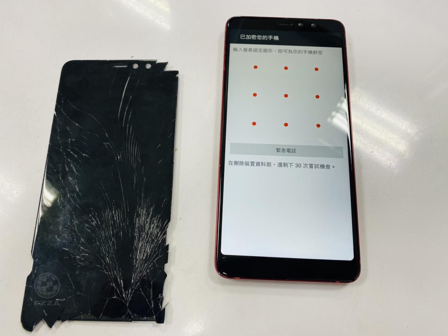 HTC U11EYES面板破裂(947手機維修聯盟 新北新店