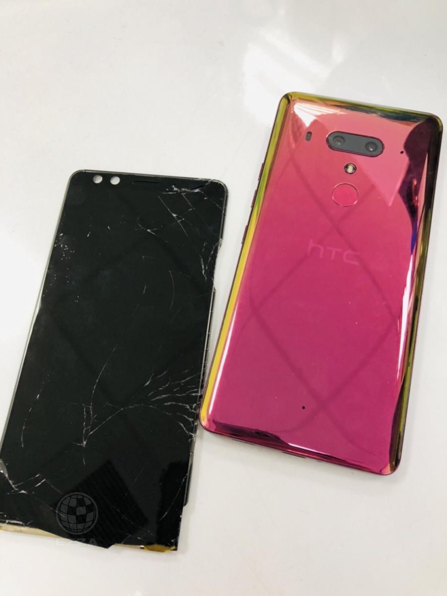 HTC U12+面板破裂(947手機維修聯盟 新北新店站)