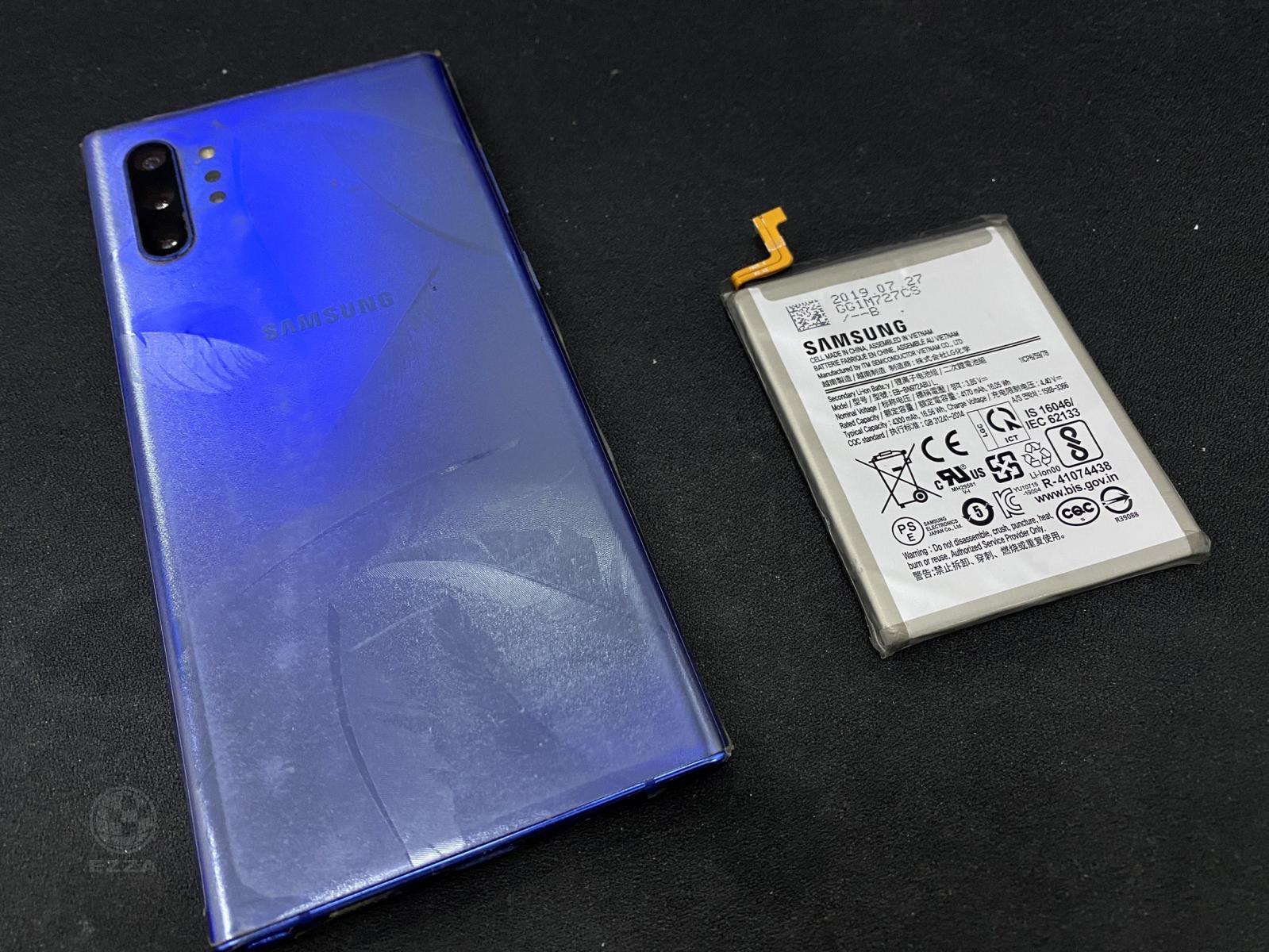 三星NOTE10+電池膨脹(947手機維修聯盟 新北新店站)