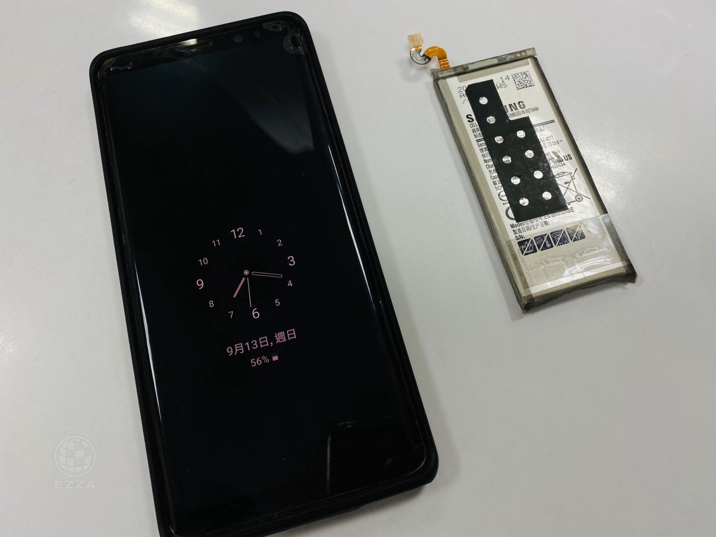 三星NOTE8電池更換(947手機維修聯盟 新北新店站)