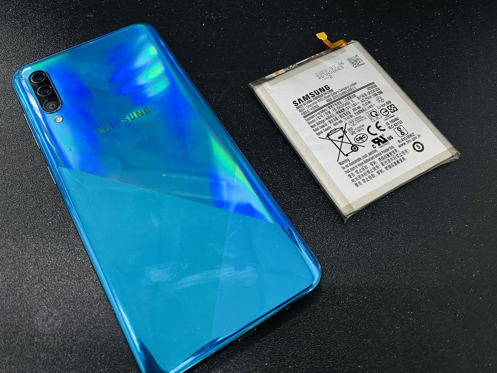 SAMSUNG A30s電池膨脹(947手機維修聯盟 新北新