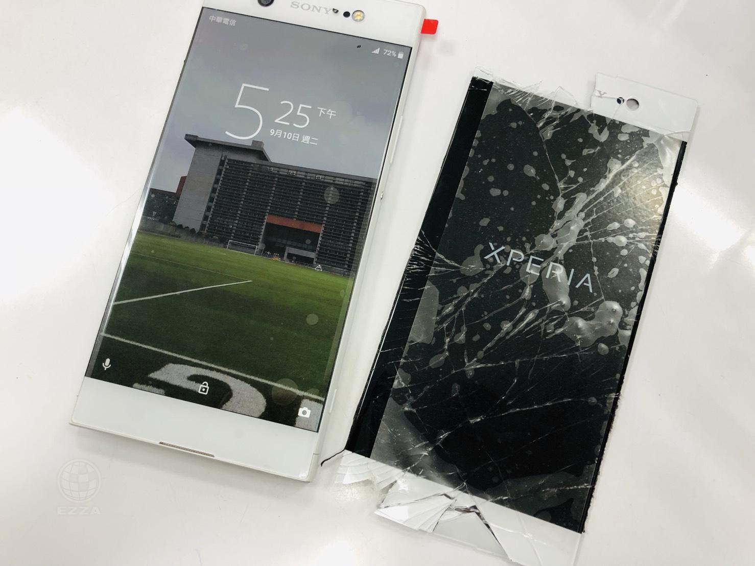 SONY XA1U面板破裂(947手機維修聯盟 新北新店站)