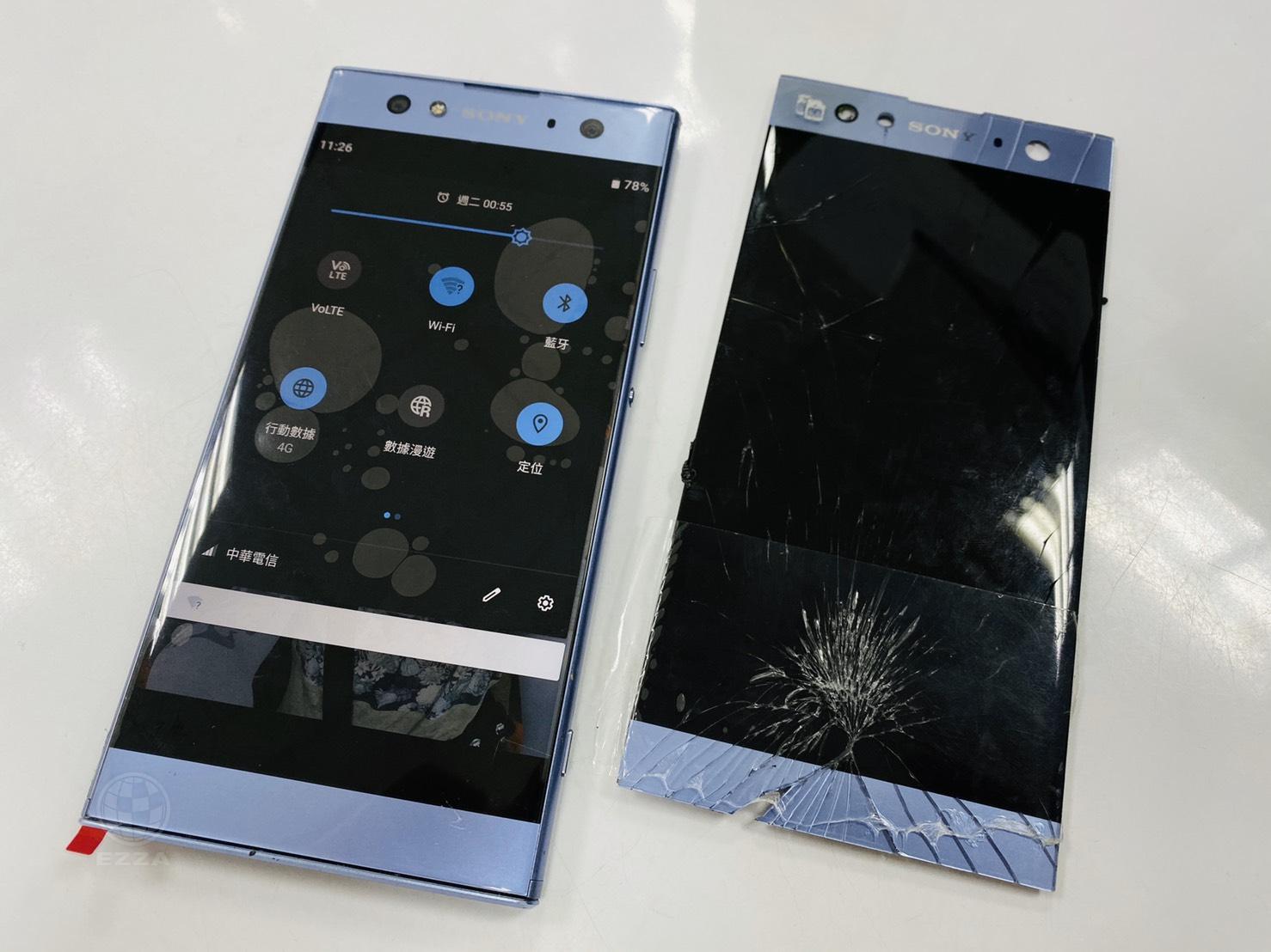 SONY高雄手機維修推薦XA2 Ultra面板破裂 94