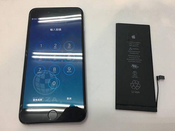 iphone6+更換電池(947手機維修聯盟 新北新店站)