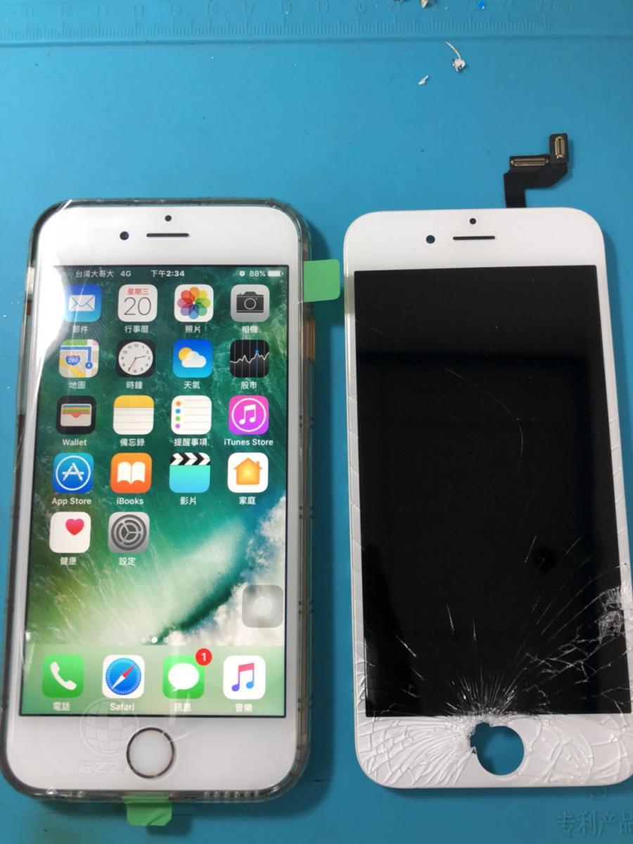 IPHONE 6S面板破碎(947手機維修聯盟 新北新店站)