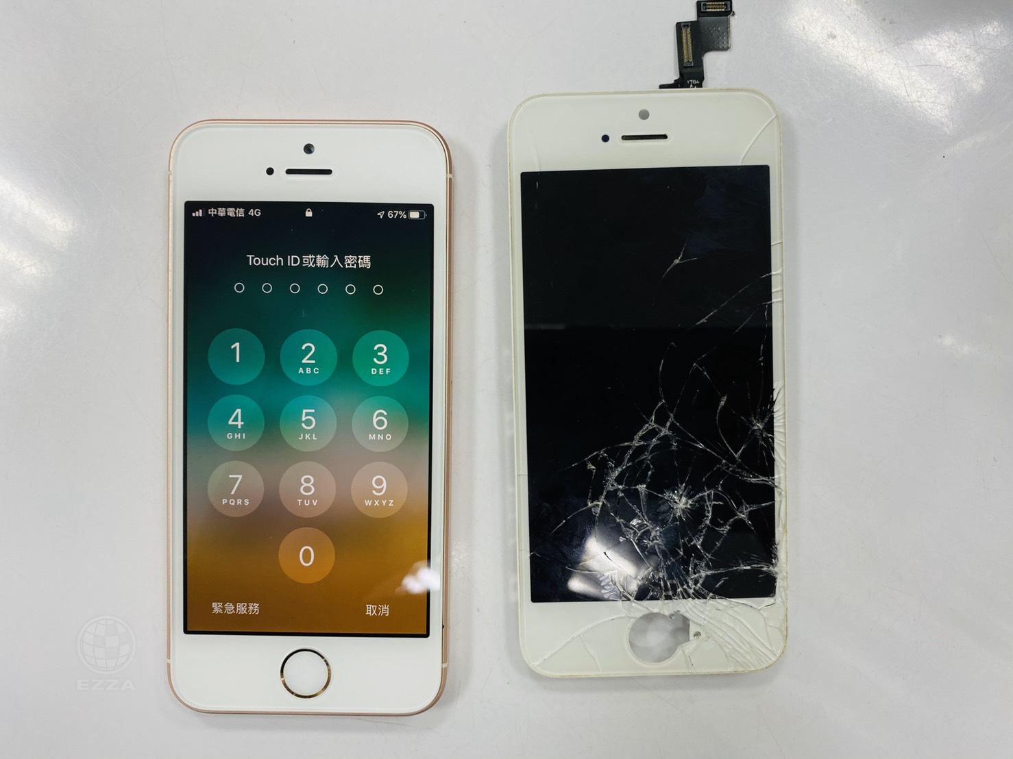 IPHONE SE更換液晶面板(947手機維修聯盟 新北新店