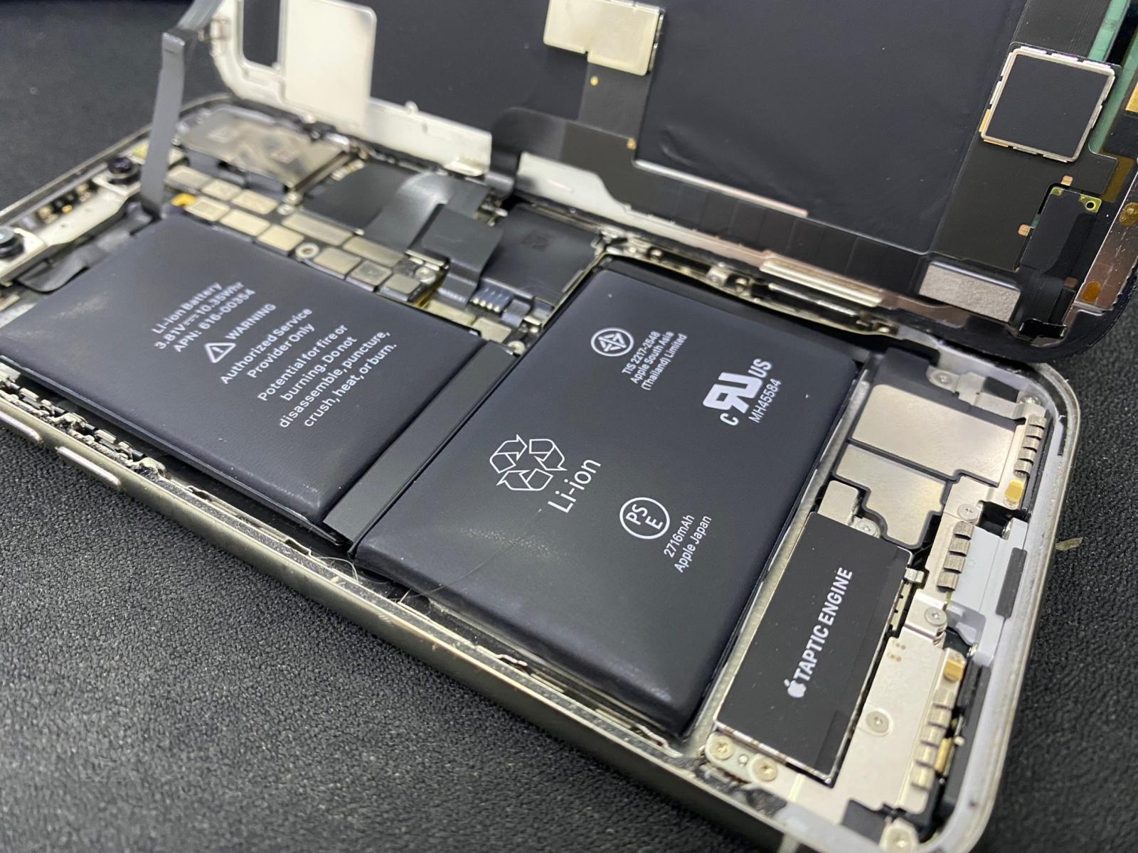 IPHONE X電池膨脹更換(947手機維修聯盟 新北新店站