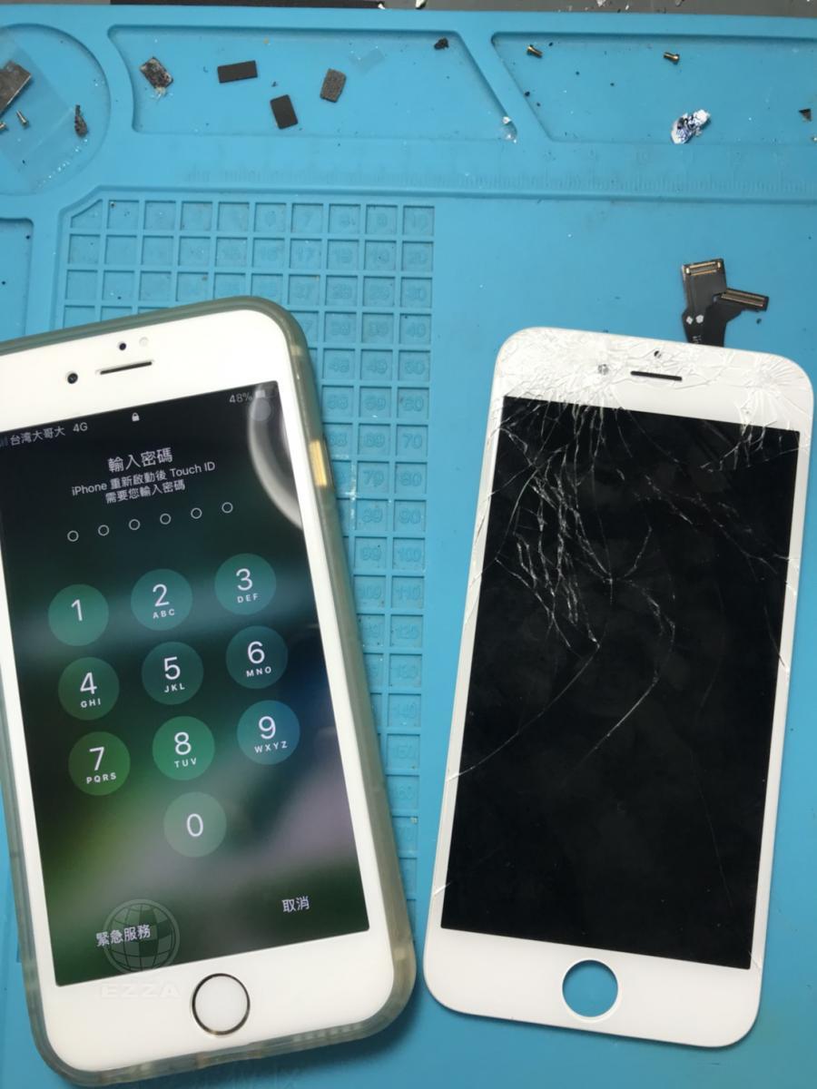 IPHONE6面板破碎(947手機維修聯盟 新北新店站)
