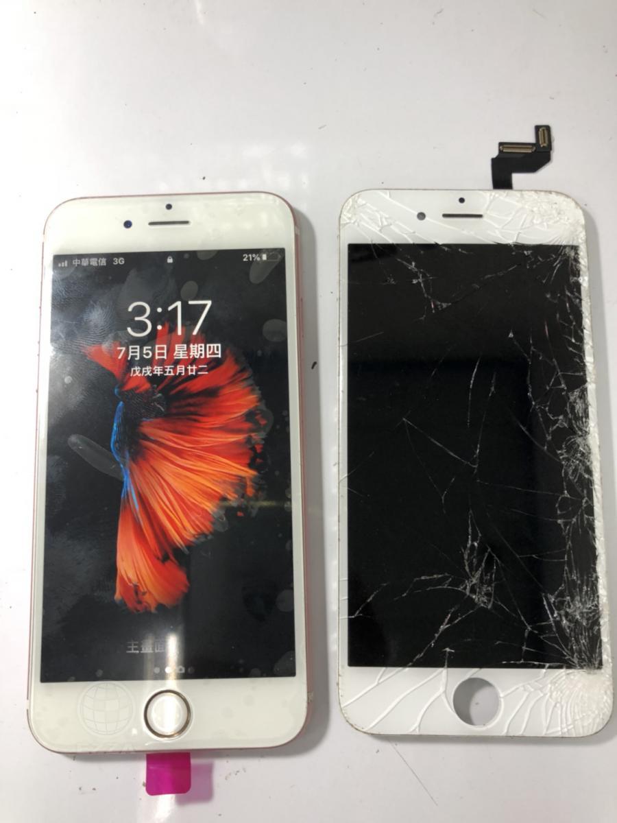 IPHONE6S面板破碎(947手機維修聯盟 新北新店站)