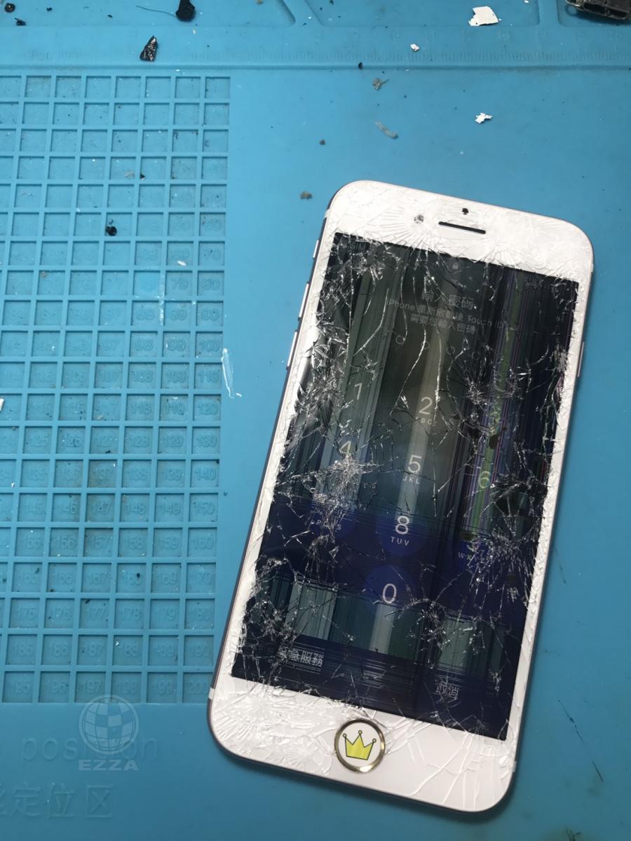 IPHONE7被車輾過(947手機維修聯盟 新北新店站)