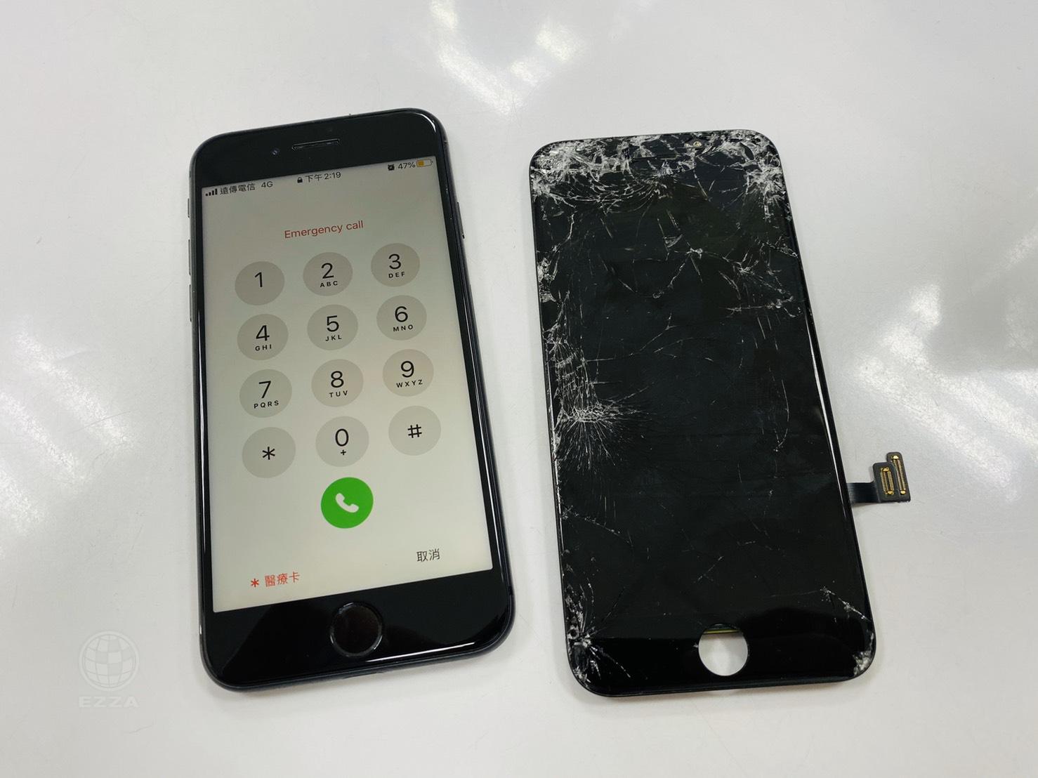 IPHONE8螢幕破裂(947手機維修聯盟 新北新店站)