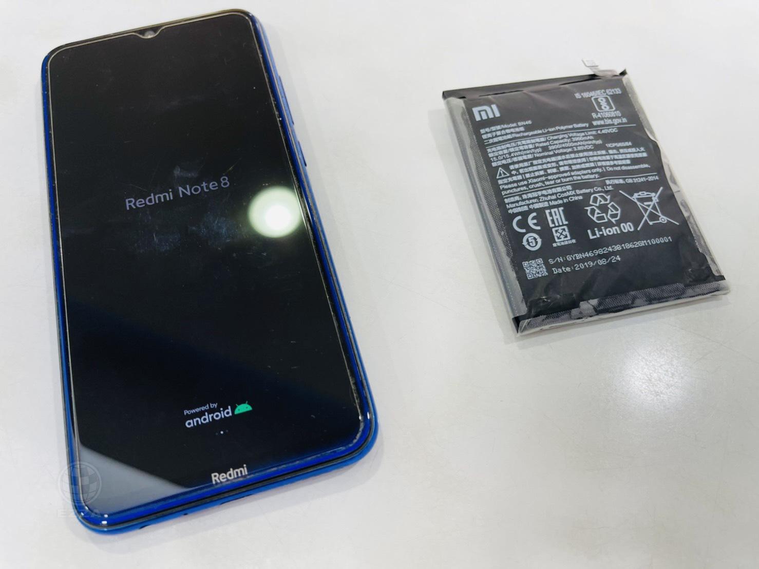 紅米NOTE8電池膨脹更換(947手機維修聯盟 新北新店站)