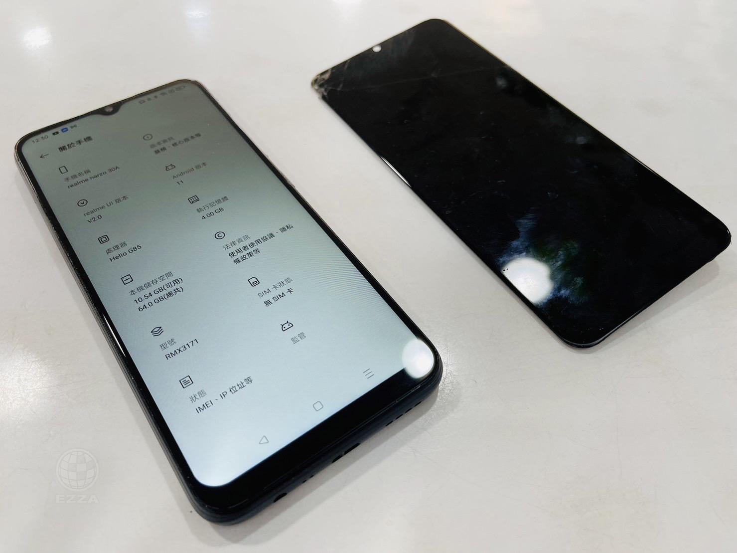 realme narzo 30A更換螢幕(947手機維修聯盟